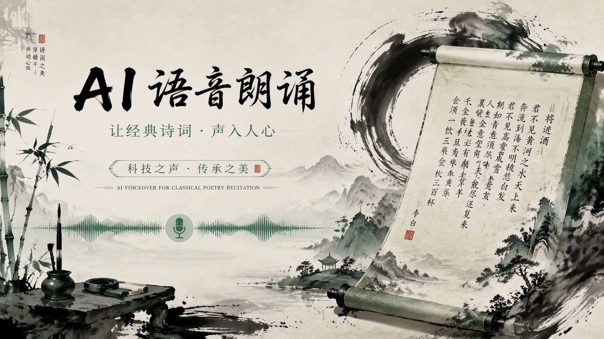 诗文配音ai怎么做出韵味？从声线到留白的慢调实录