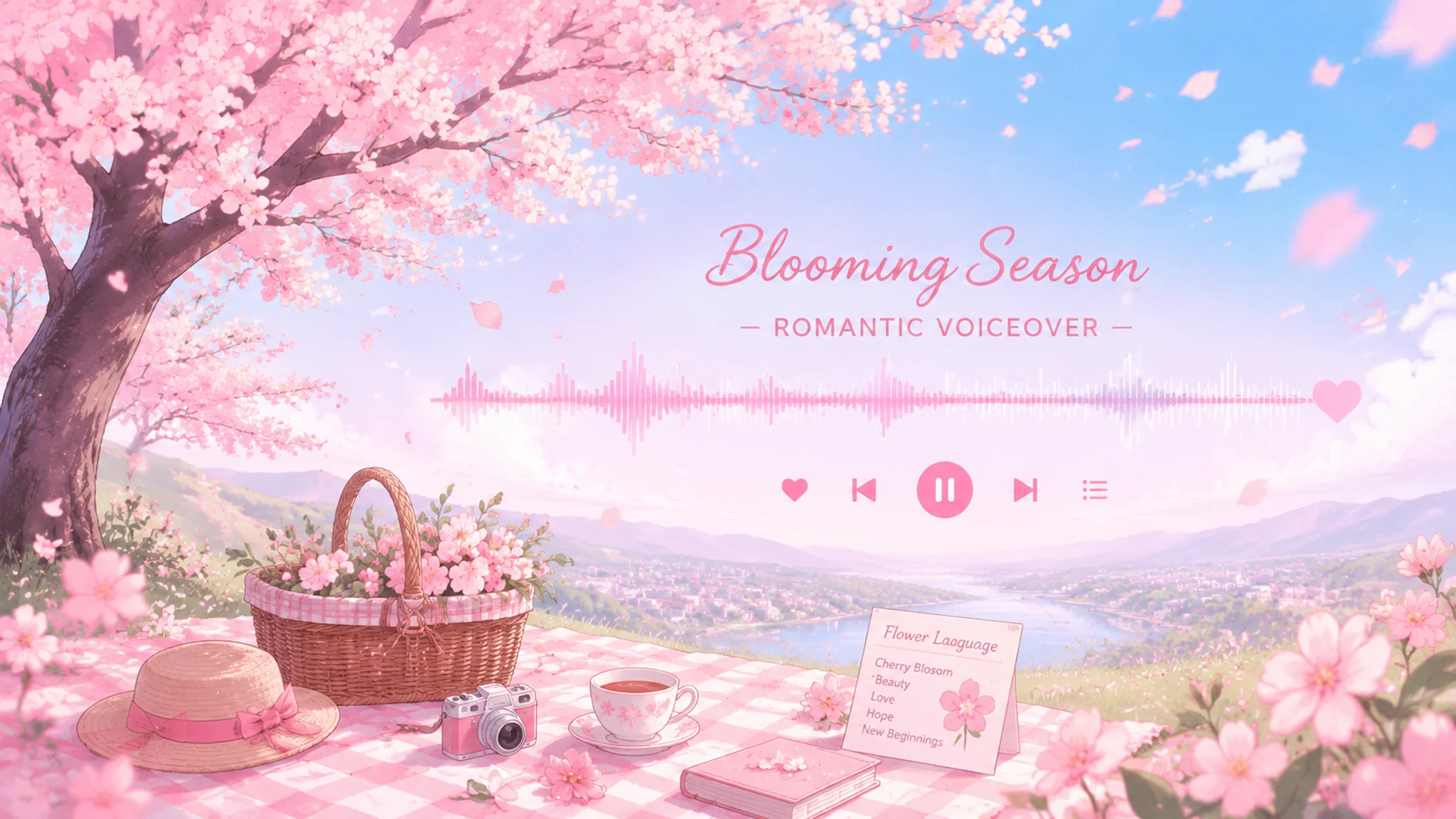花期AI配音怎么做？花开时节的浪漫唯美声线