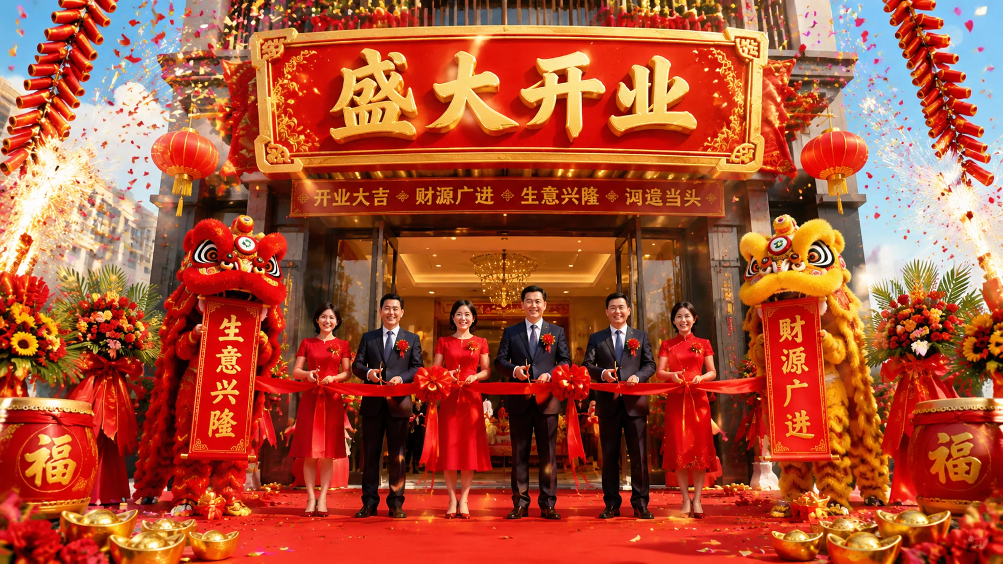 开业AI配音怎么做？开业庆典的喜庆声线