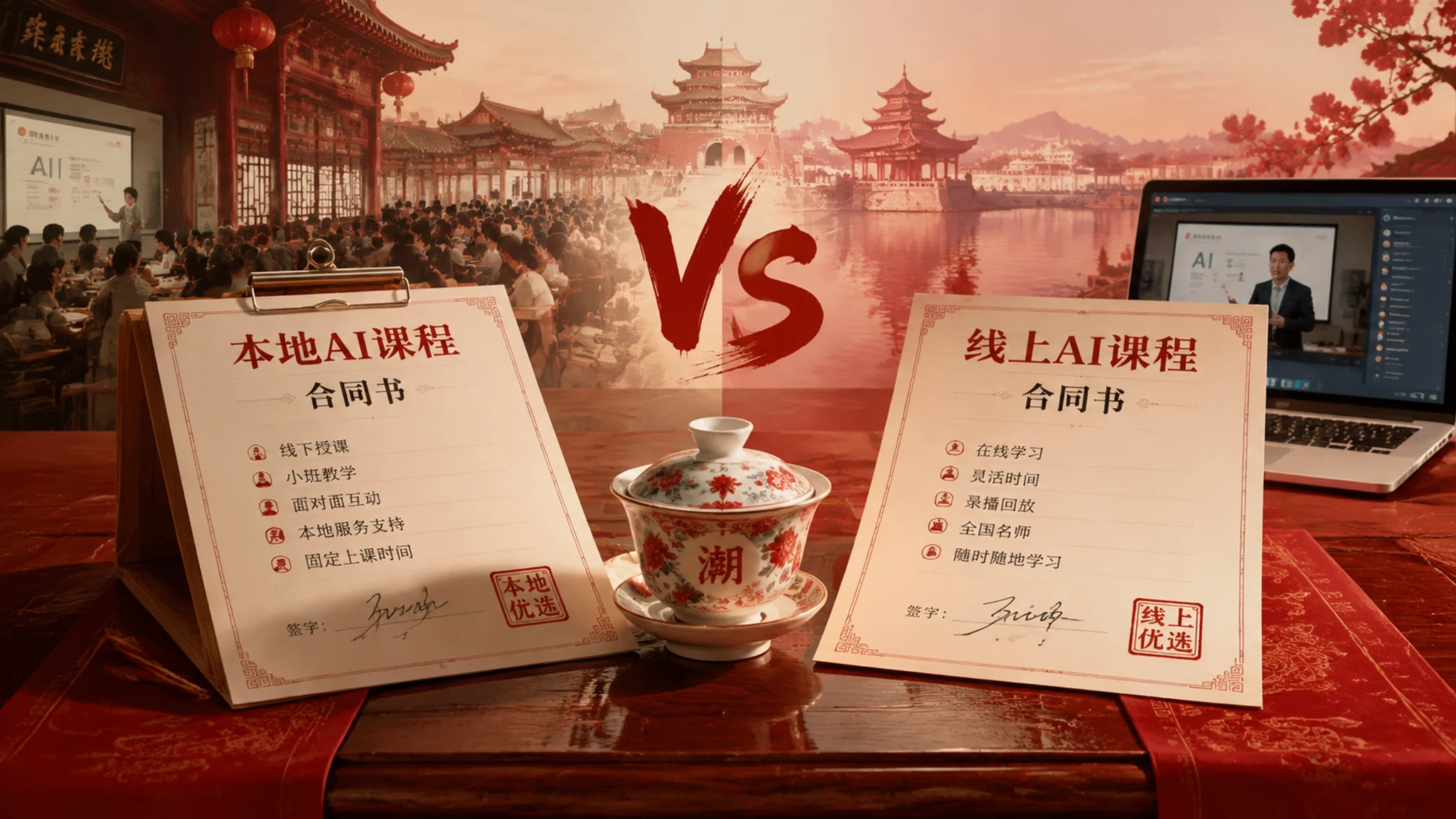 汕头AI培训怎么选？本地报班与线上课的实测对比和一条省钱路线