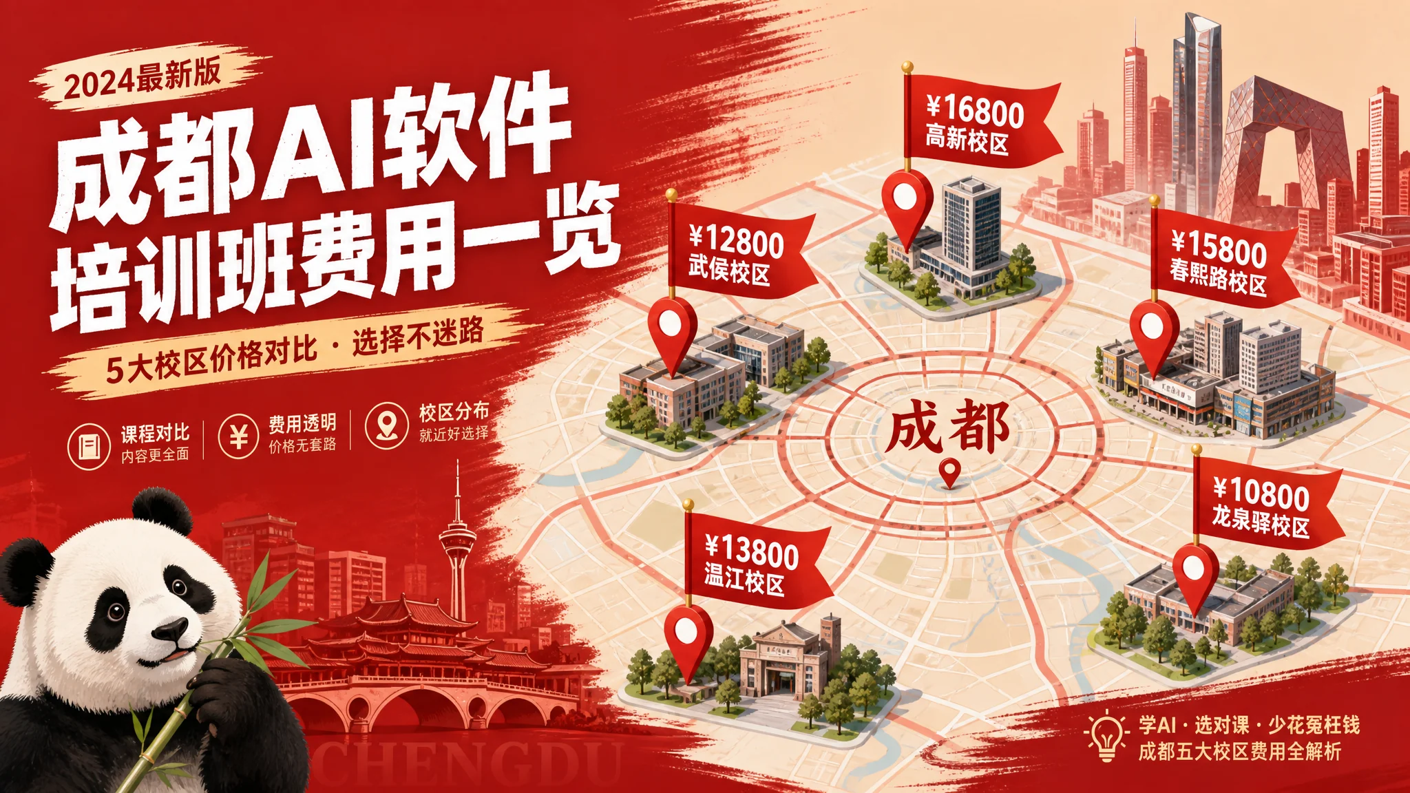 成都AI软件培训班怎么选？跑遍五个校区后的学费账本与避坑实话