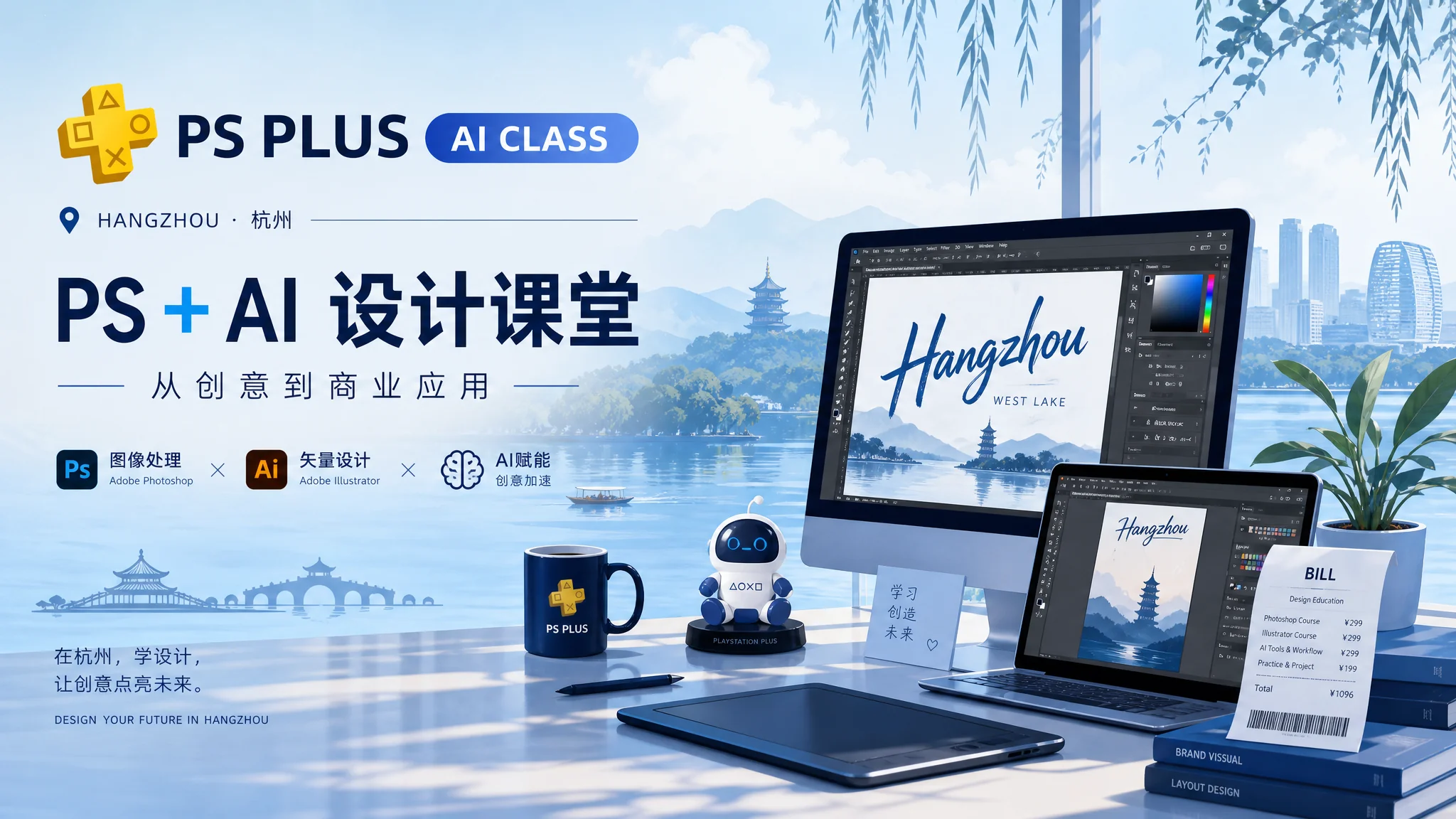 杭州ps和ai培训报班实录：学费、坑与值不值的真实账本