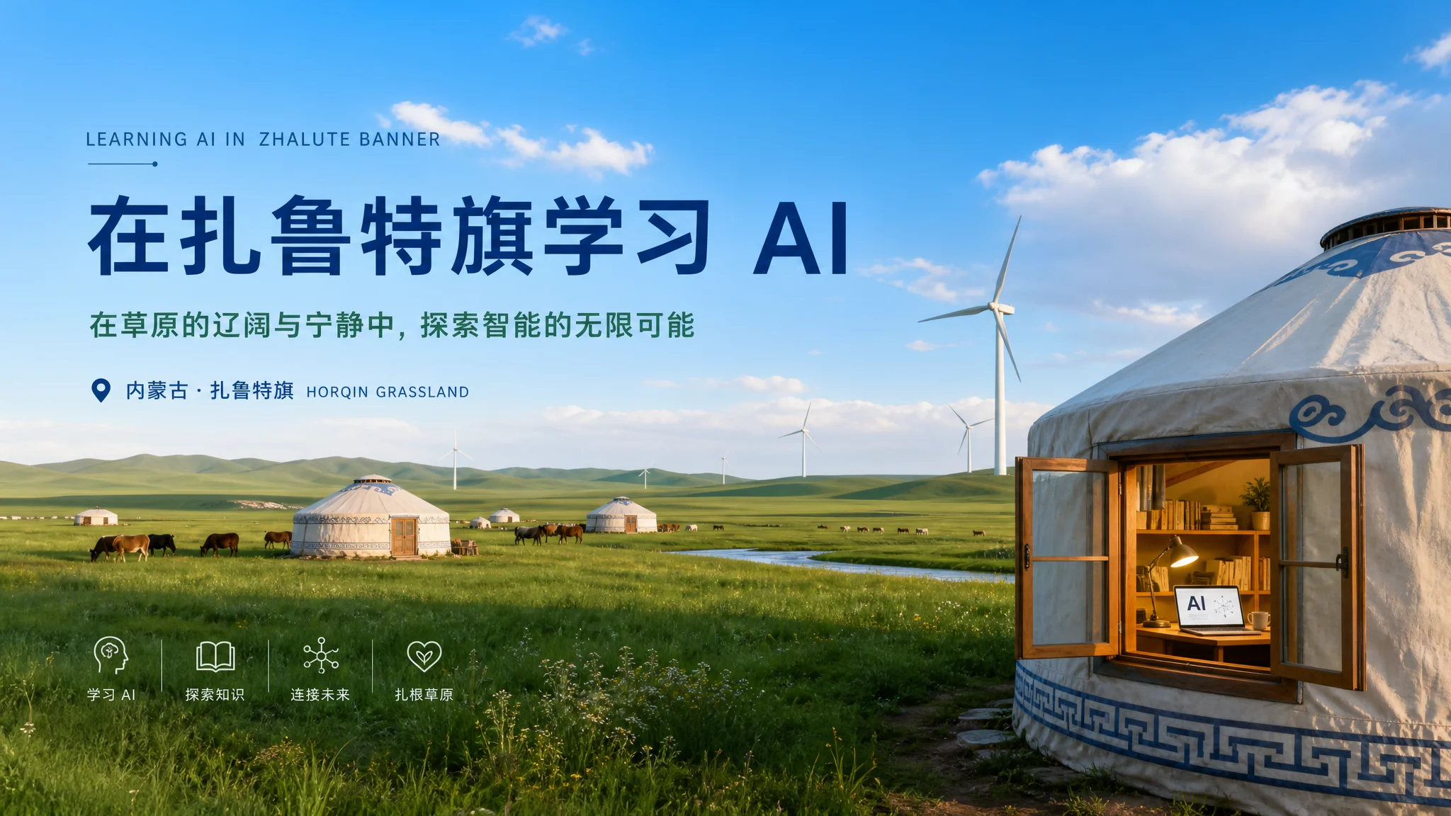 扎鲁特旗Ai培训在哪里？科尔沁草原学AI的选择