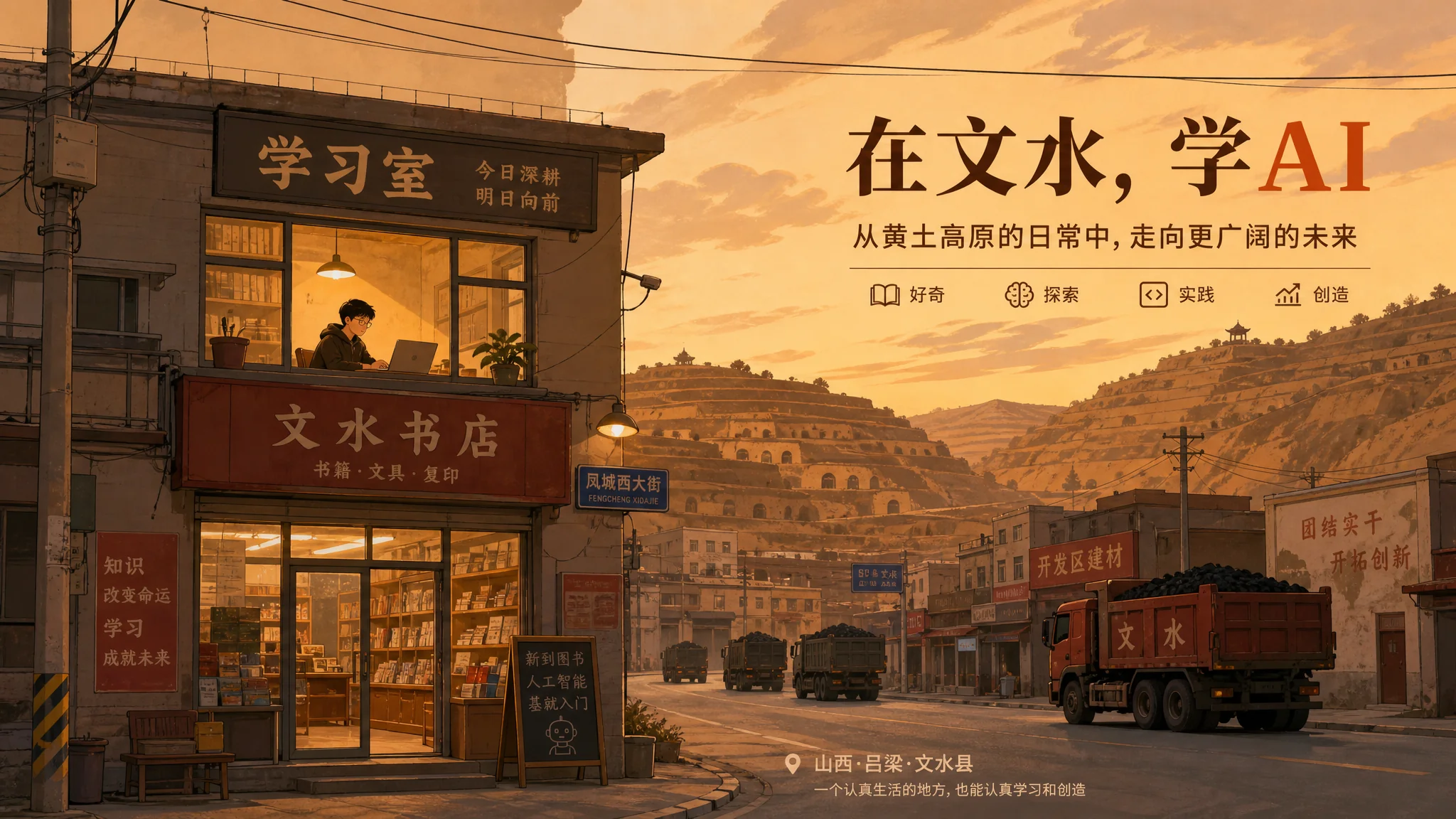 文水ai培训在哪里？吕梁小县学AI的路