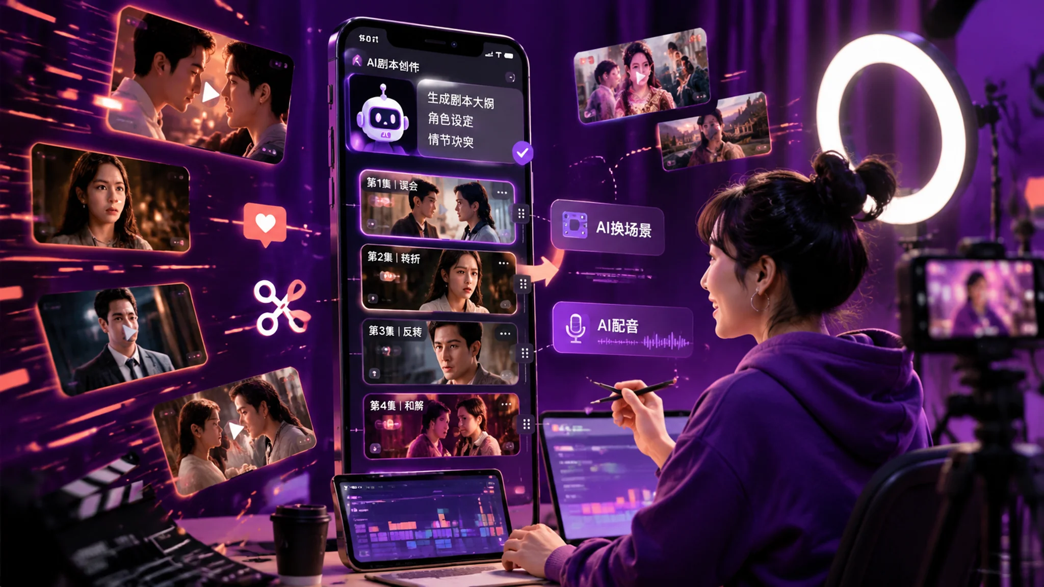 短剧AI培训学什么？微短剧制作课观察