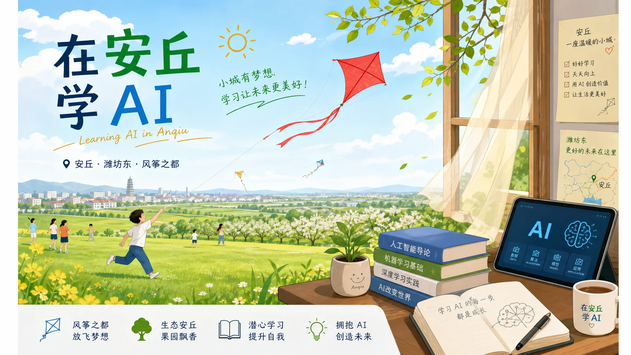 安丘ai培训在哪里？潍东小城学AI的选择