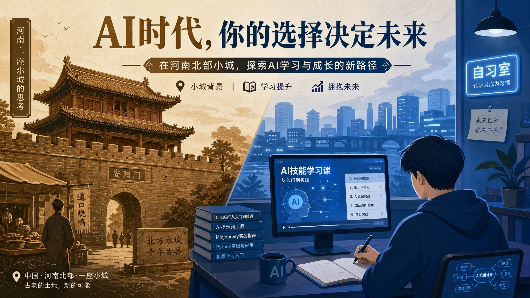 淇县Ai培训哪里有？豫北小城学AI的选择