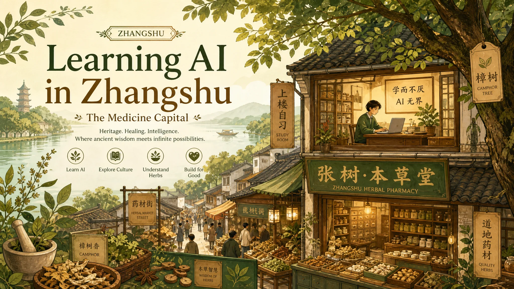 樟树ai培训在哪里？药都学AI的路