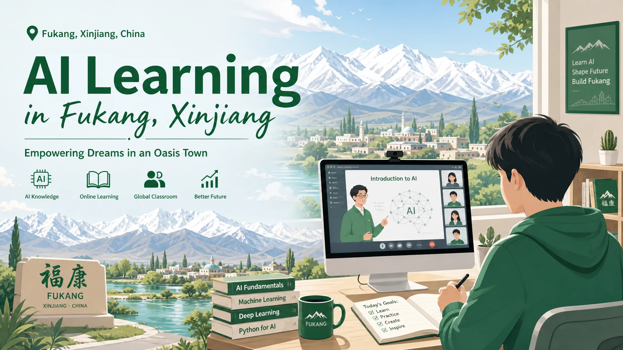 阜康ai培训在哪里？新疆小城学AI的路线