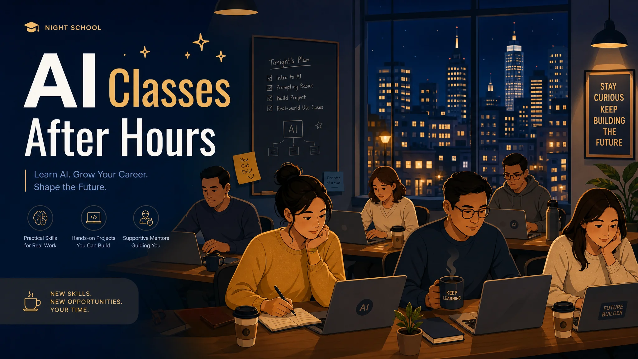 夜校ai培训学什么？夜校AI课程观察