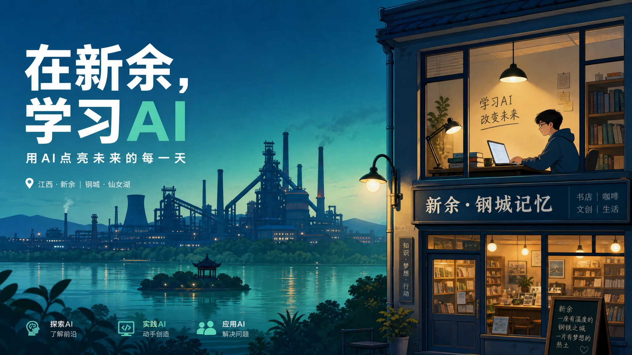 新余ai培训在哪里？钢城学AI的路