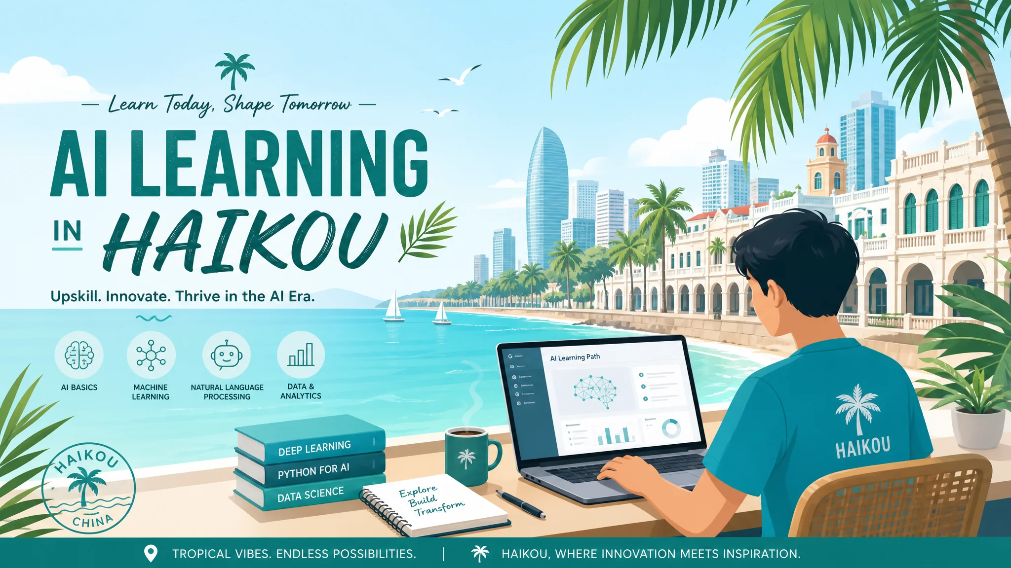 海口培训ai去哪学？海口学AI的本地与线上方案
