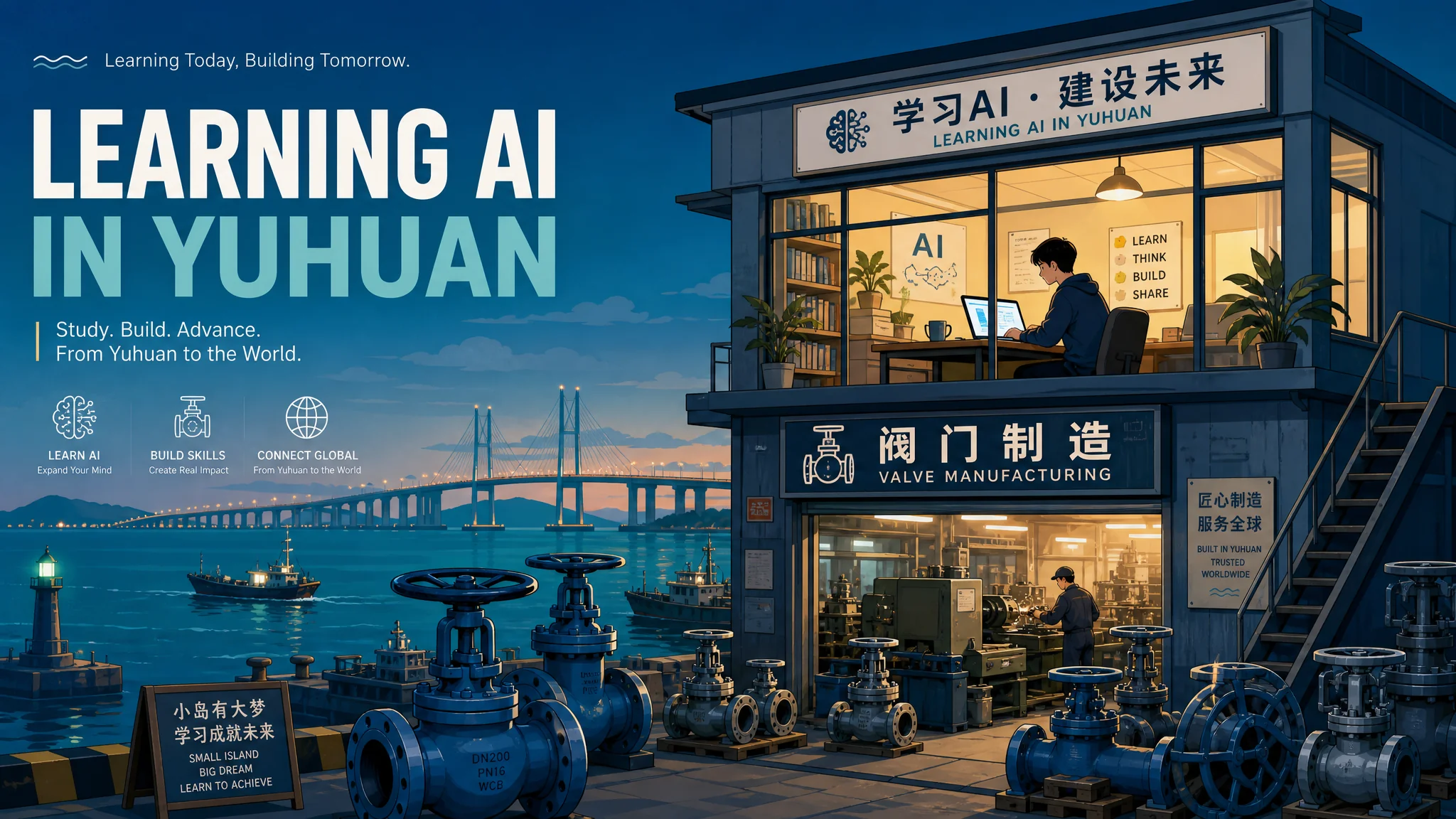 玉环培训ai去哪学？玉环学AI的路线