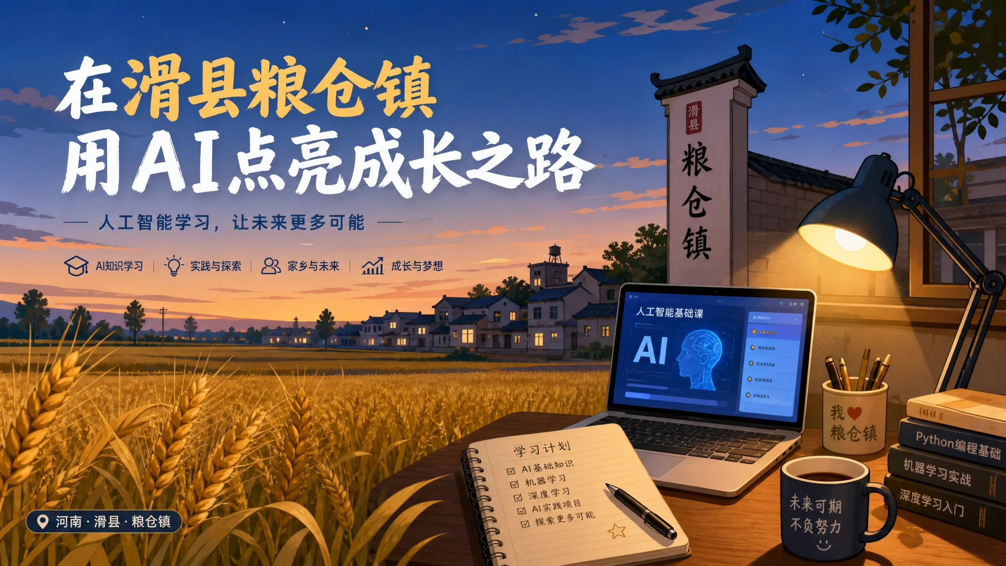 滑县Ai培训哪里有？豫北粮仓小城学AI的路