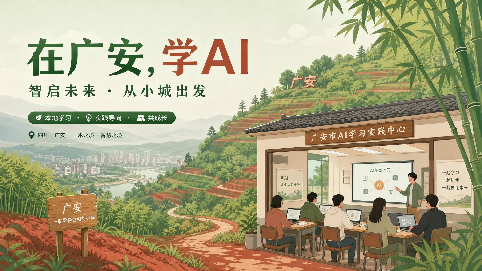 广安ai培训在哪里？川东小城学AI的选择