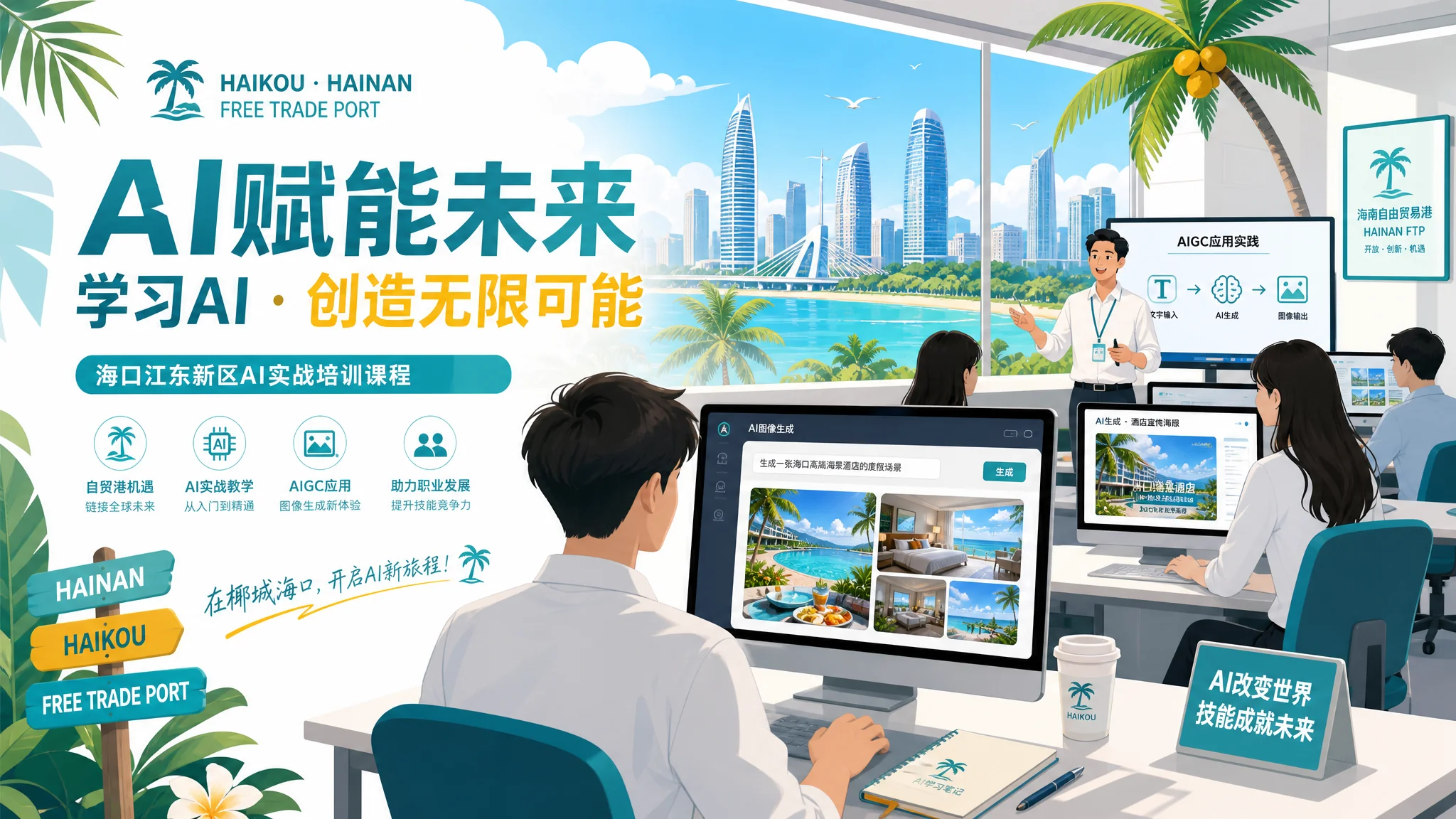 海口ai培训行情怎么样？自贸港学AI的一线见闻