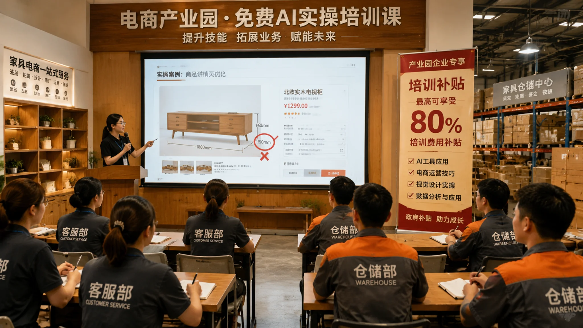 睢宁ai培训实测：家具电商客服主管的免费课亲历记
