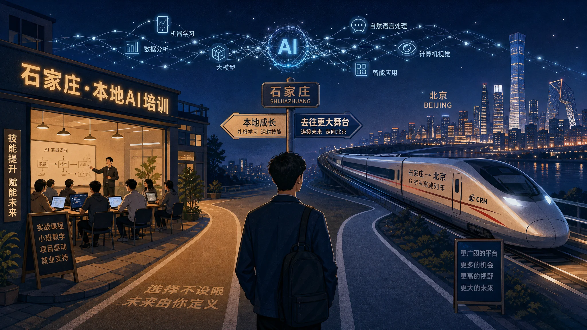 河北ai培训试听记：石家庄报班还是通勤北京，我比完三家这么选