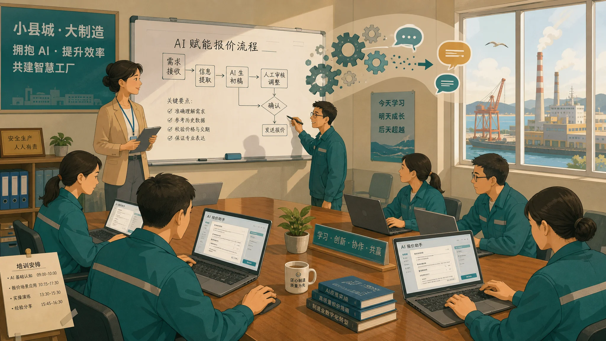 滨海ai培训我给公司办了一轮：选课、报价和两个月后的实账