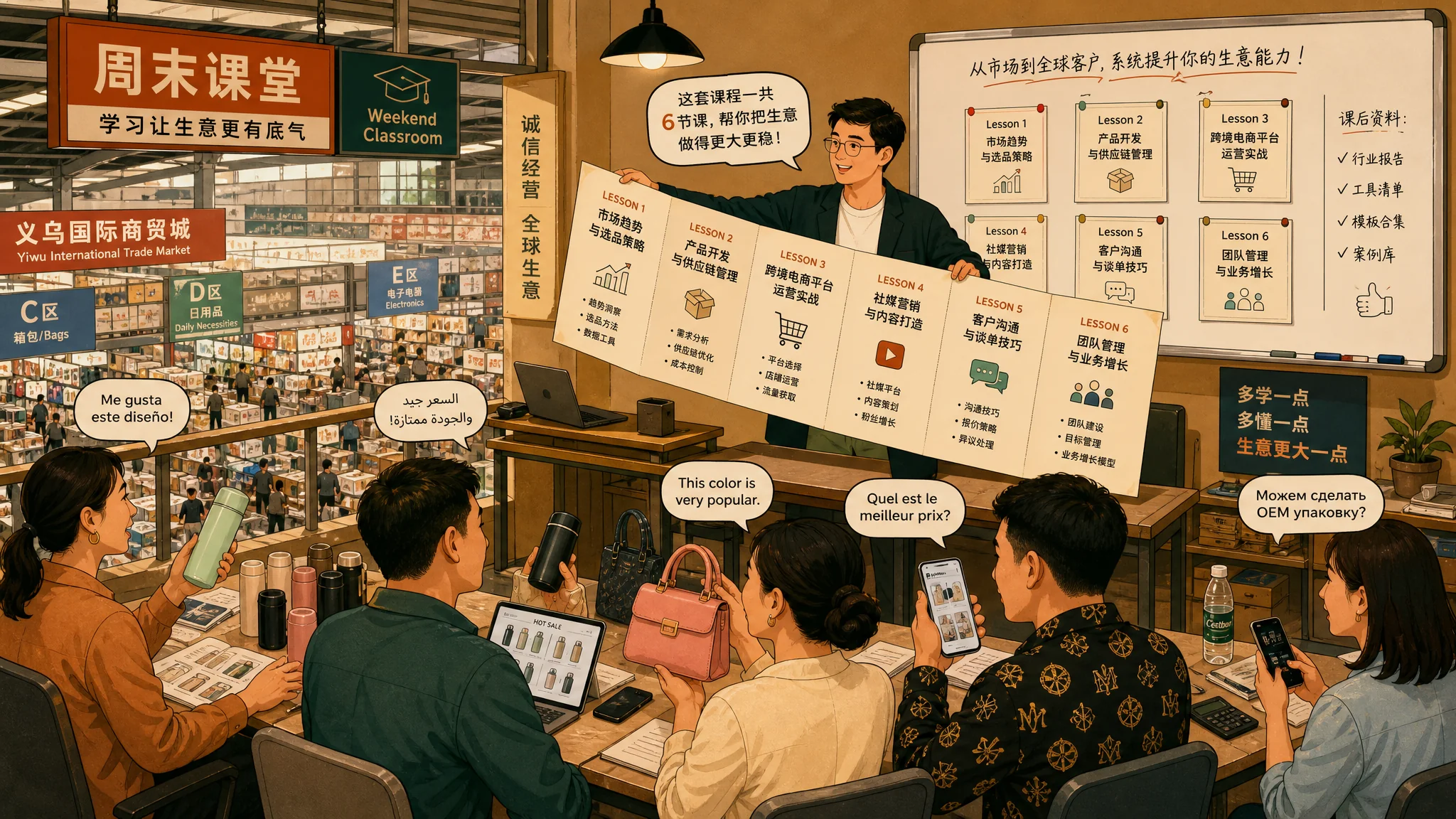义乌培训ai班逐节课拆给你看：外贸跟单和商户到底学什么、哪节值回票价