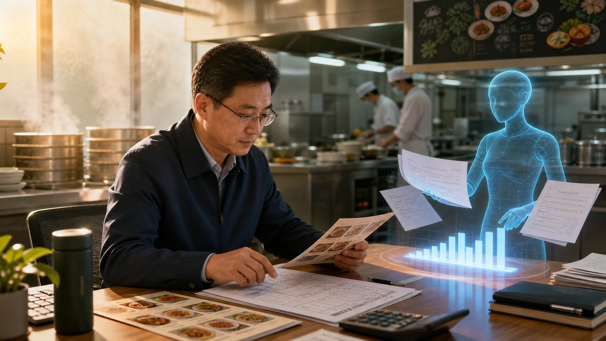 报完食堂培训ai班，食堂三样杂活我每周省出一天