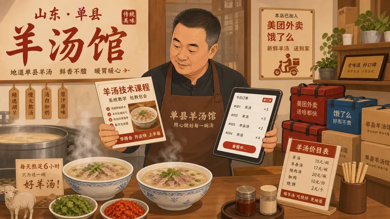 单县Ai培训实地摸底：一个羊肉汤馆老板的报班记录