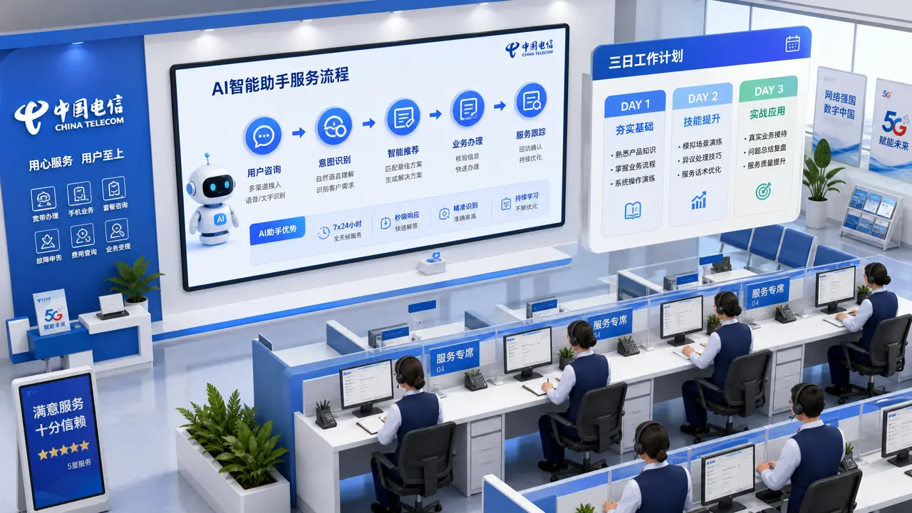 电信ai培训上了三天，一线营业员说说课上都教了啥