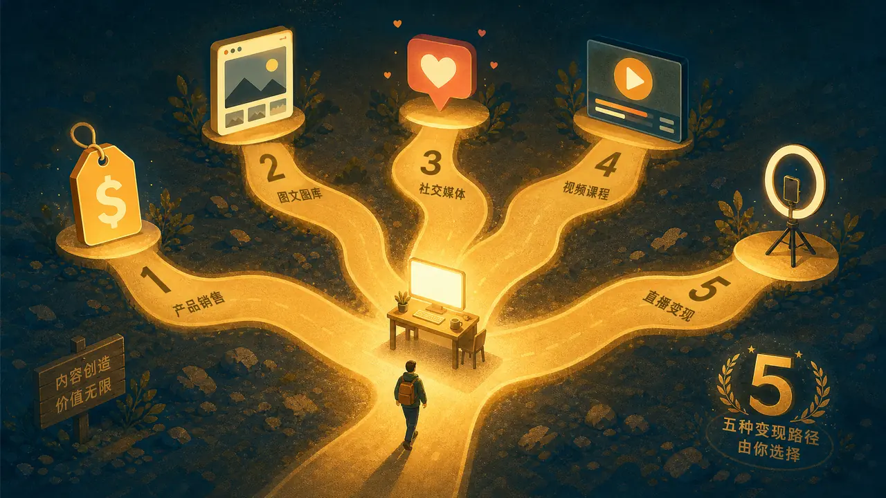 ai修图赚钱的门路盘点：我试过的五种变现