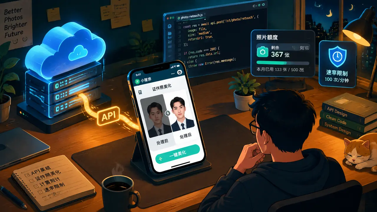 AI开放修图接口怎么接？小程序开发者的二次开发记录