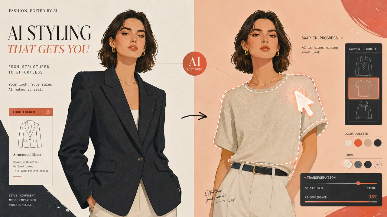 ai修图换装实测：模特身上的衣服换得动吗