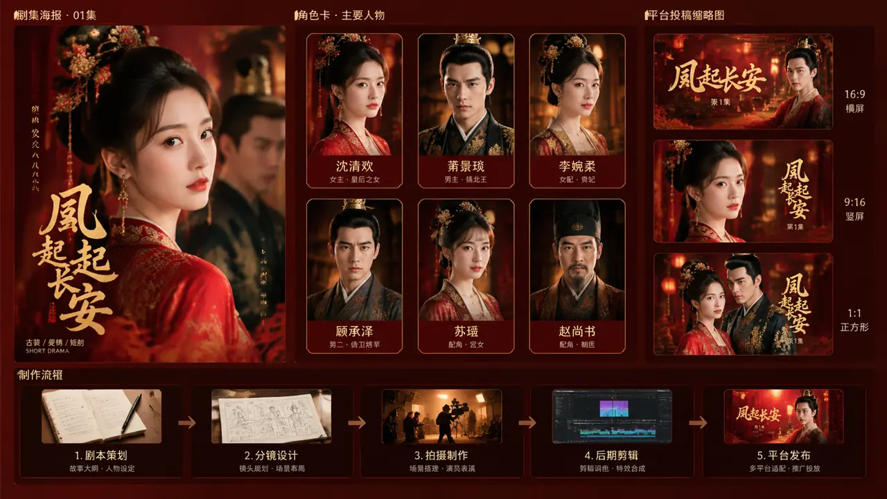 ai短剧素材图：一集短剧要修多少张图