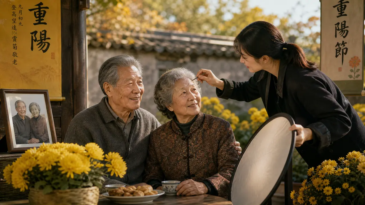 重阳节老人照修图：带爷爷奶奶拍一组像样的