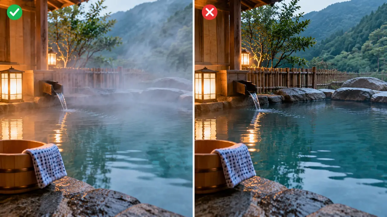 温泉旅拍照修图：雾气和分寸感都要留
