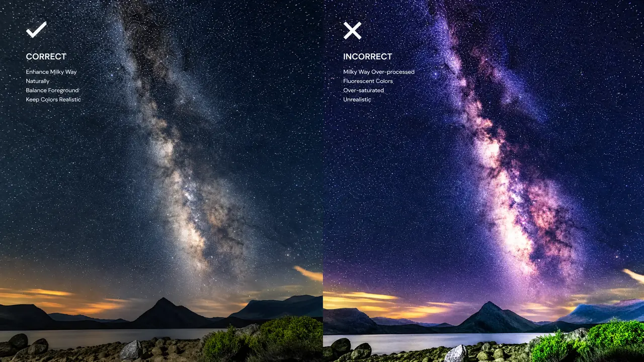 星空银河照修图：银河是拉出来的不是画出来的