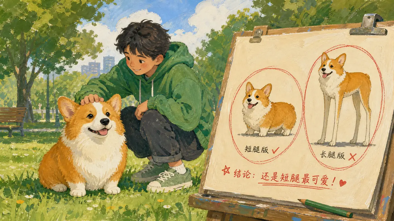 意间ai绘画人和狗狗怎么出图？一人一狗实测