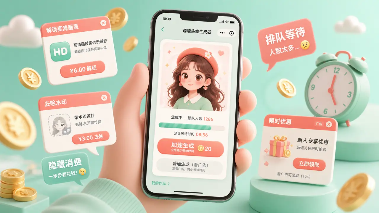AI绘画小程序实测：顺手是顺手，这四个坑先知道