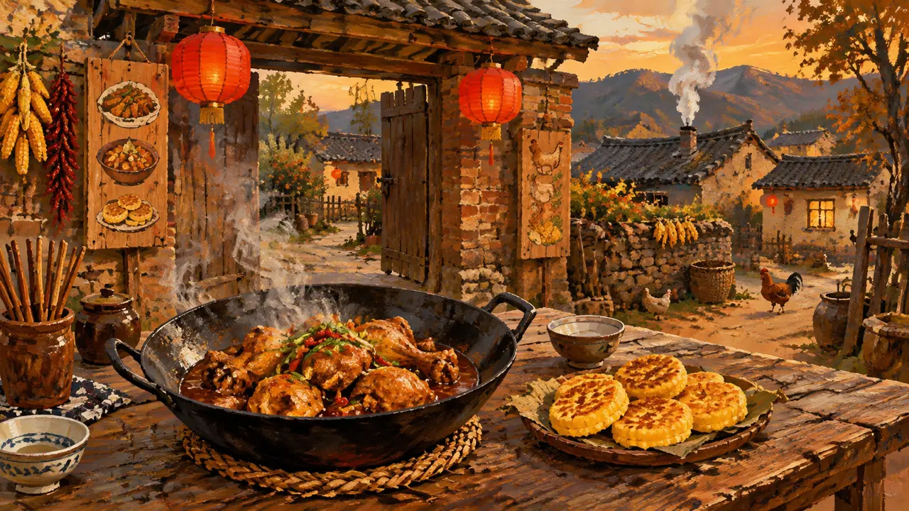 AI绘画给美食村出图：乡土菜怎么画得冒热气