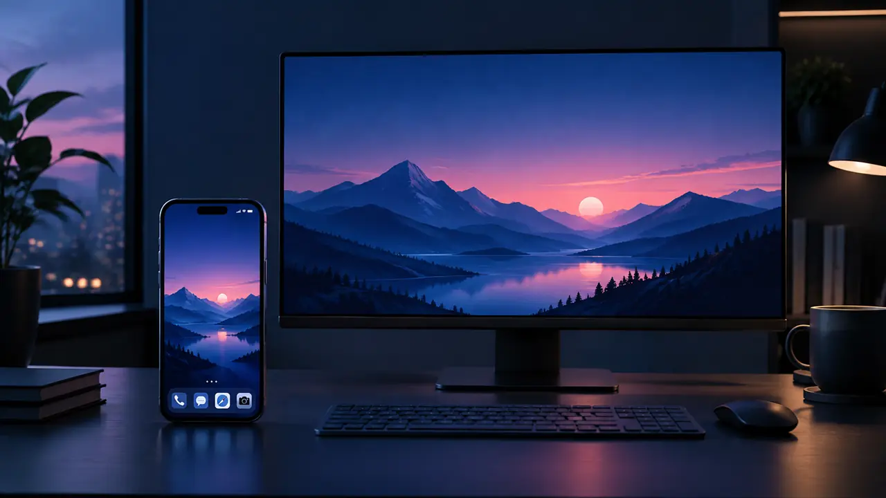 AI绘画壁纸怎么出片？手机竖版与电脑横版的尺寸实测