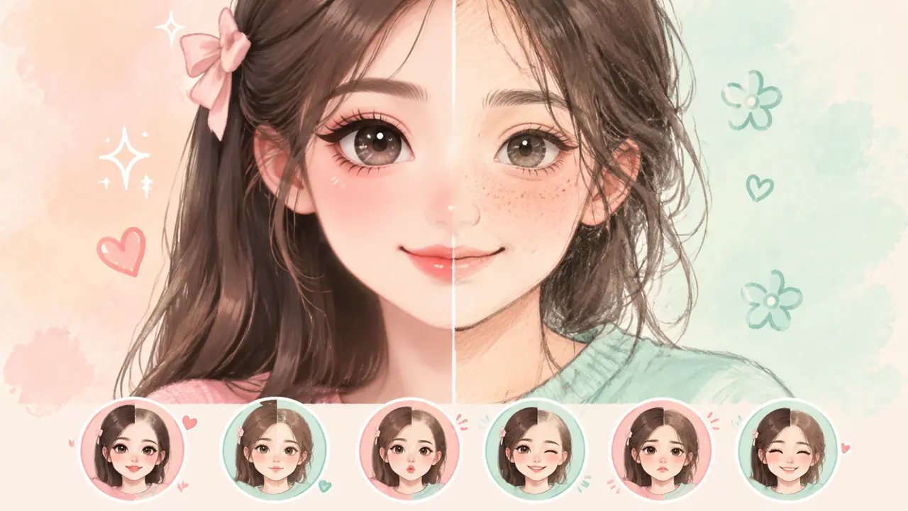 ai少女女生ai绘画怎么不撞脸网红？五官分寸实测
