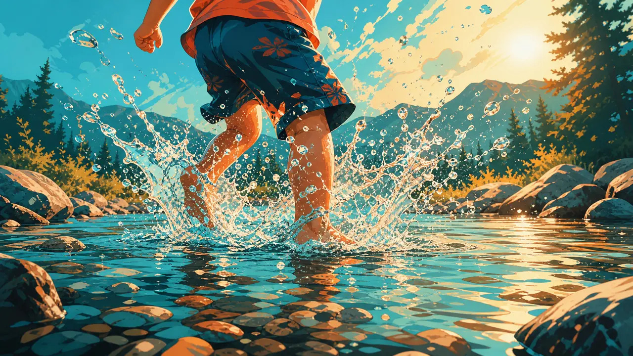 AI绘画踩水画面怎么不崩？水花、倒影与动态的实测