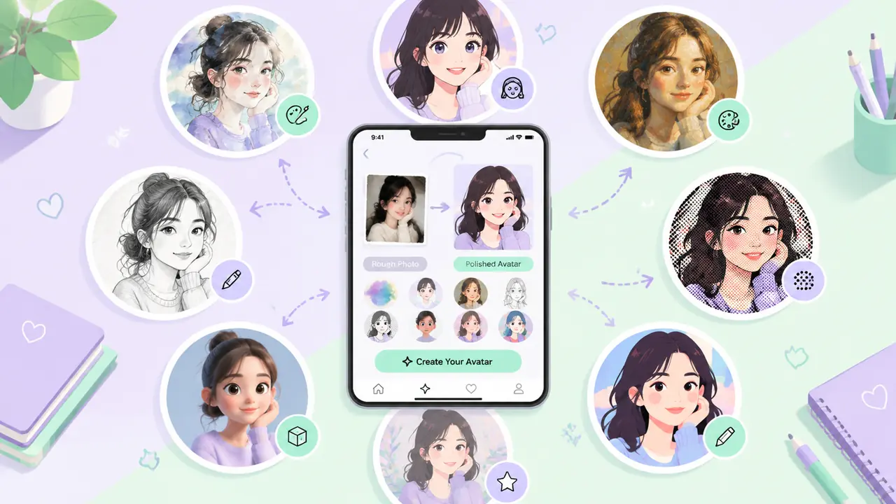 AI头像AI绘画教程：从垫图到成品，半小时换上不撞款头像