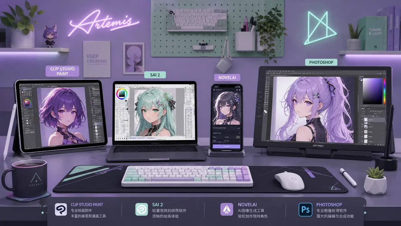 AI绘画头像软件怎么挑？自用与接稿两套打法实测