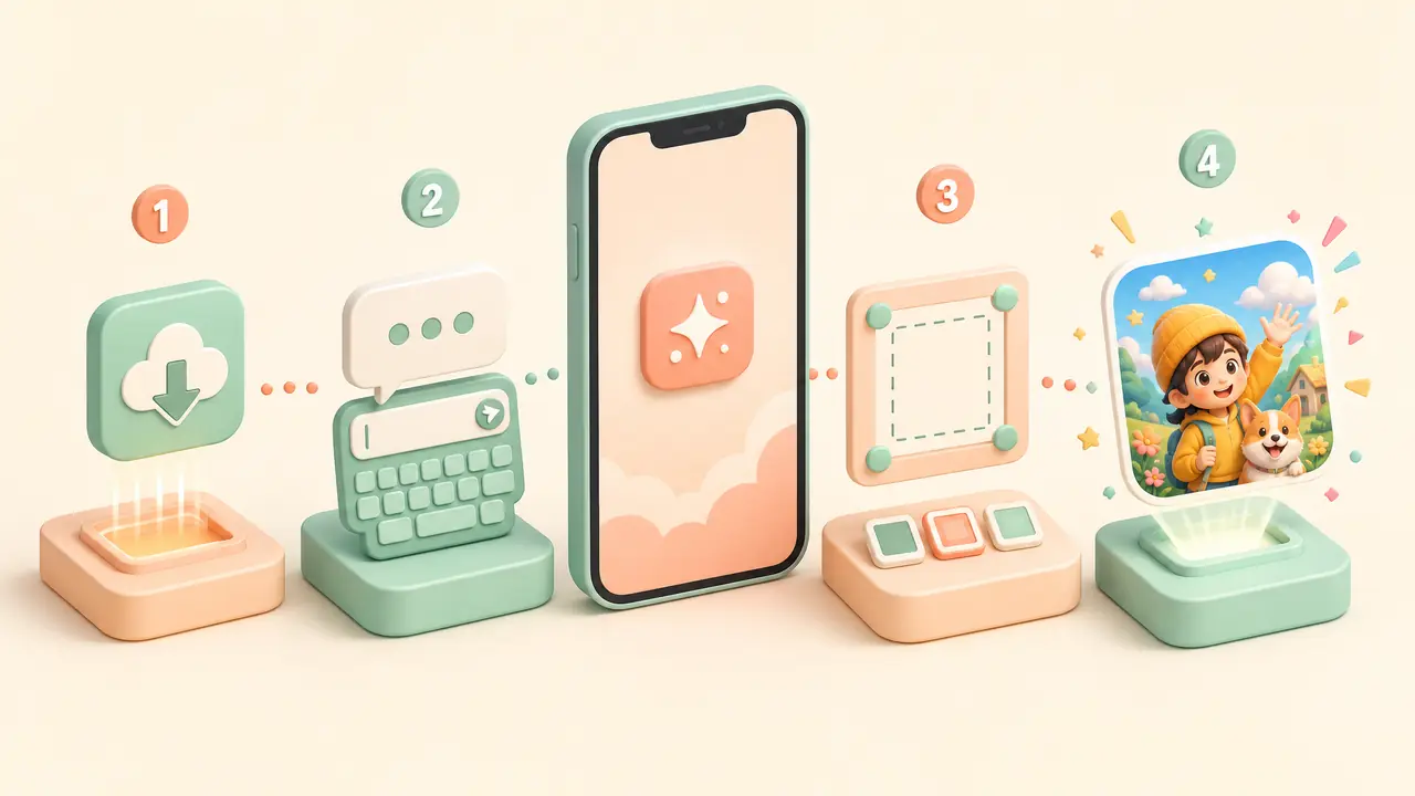在手机上如何AI绘画？从装App到出图的完整流程