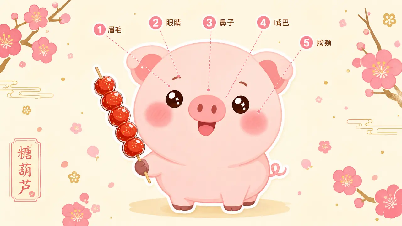 十二生肖AI绘画猪怎么画得讨喜？福猪出图的五个细节