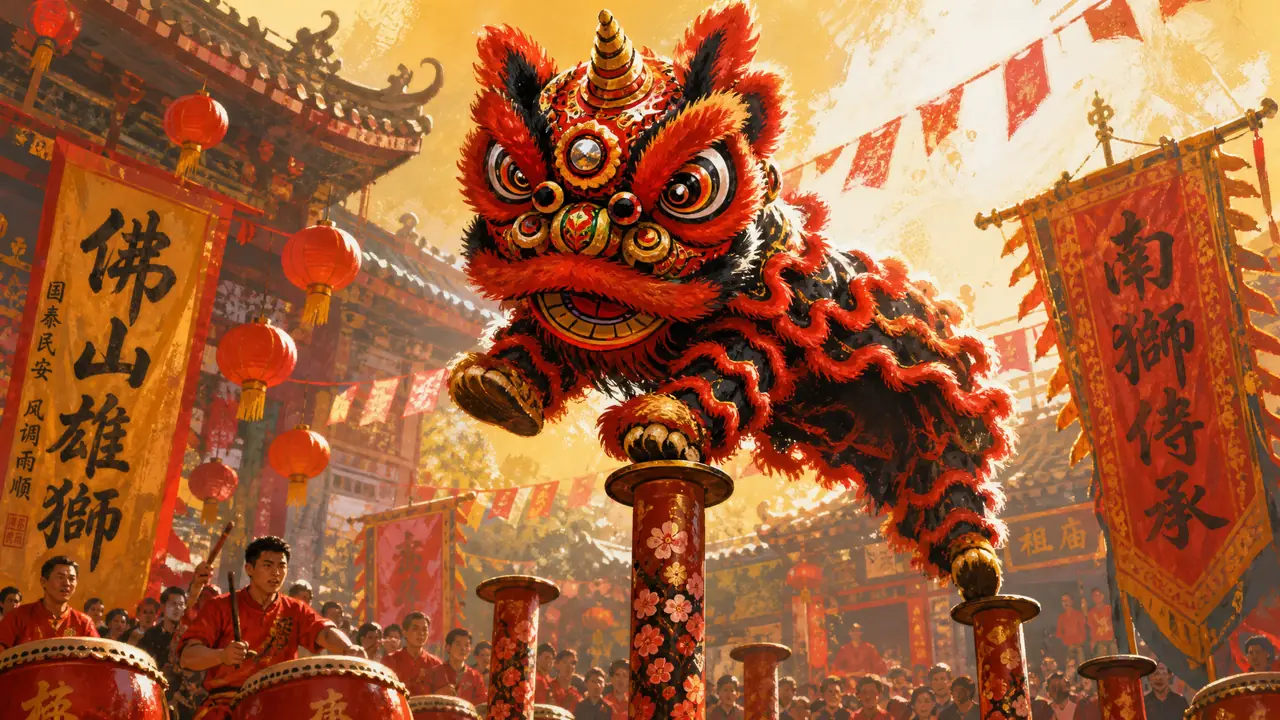 ai绘画 舞狮怎么画才像醒狮？南狮特征词与翻车实录
