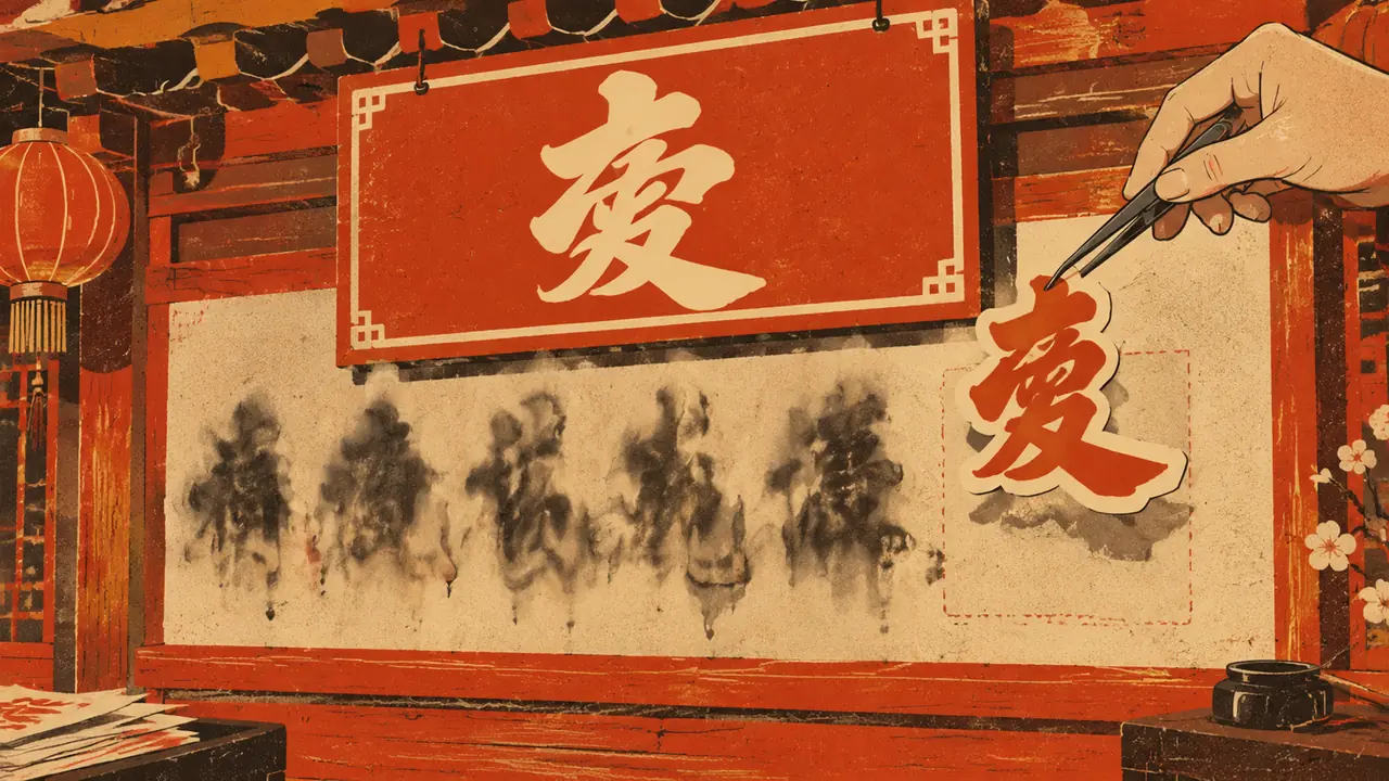 AI绘画中文字体总糊掉？让画面里的汉字能认出来的办法