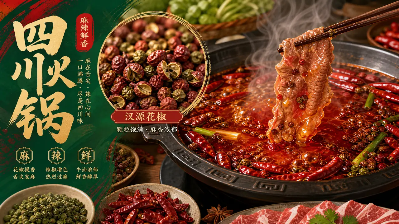 花椒AI绘画实测：颗粒质感、红油火锅，麻味怎么画出来