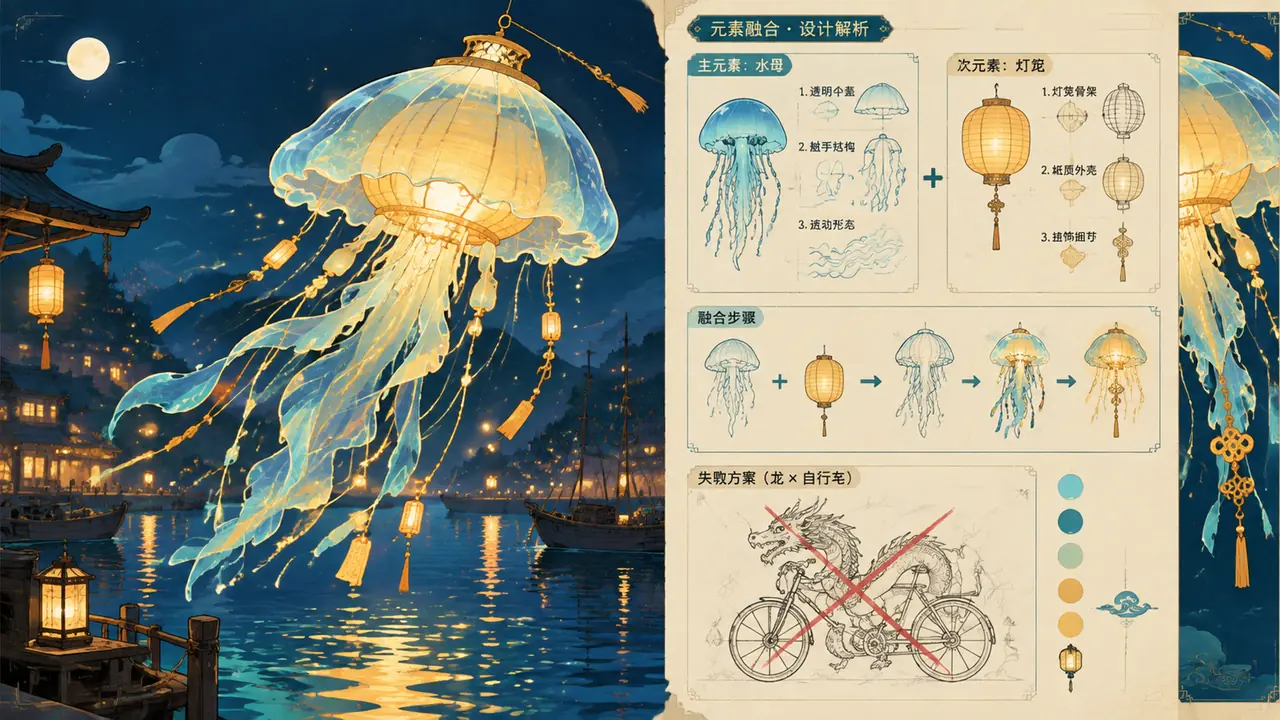 合体AI绘画怎么玩：把两套元素缝进一张图的实操记录