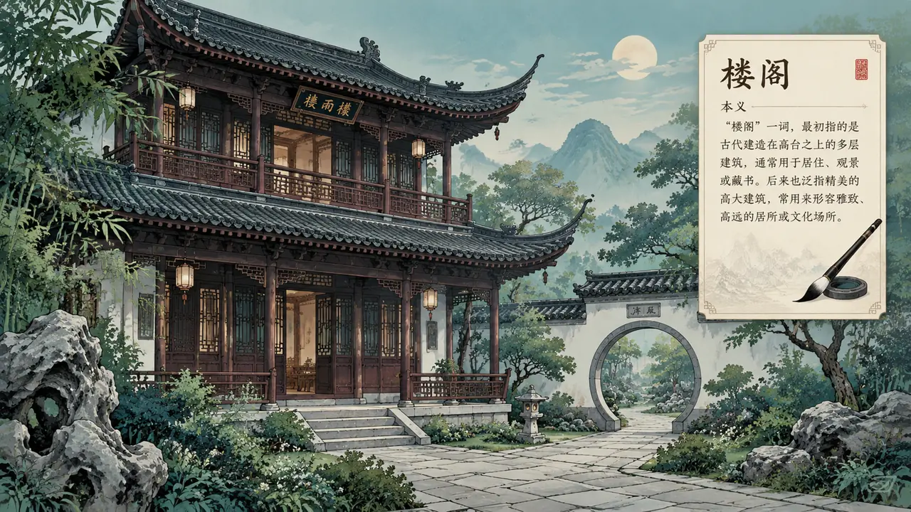 AI绘画青楼实测：青漆楼房本义与国风古建出图辨析