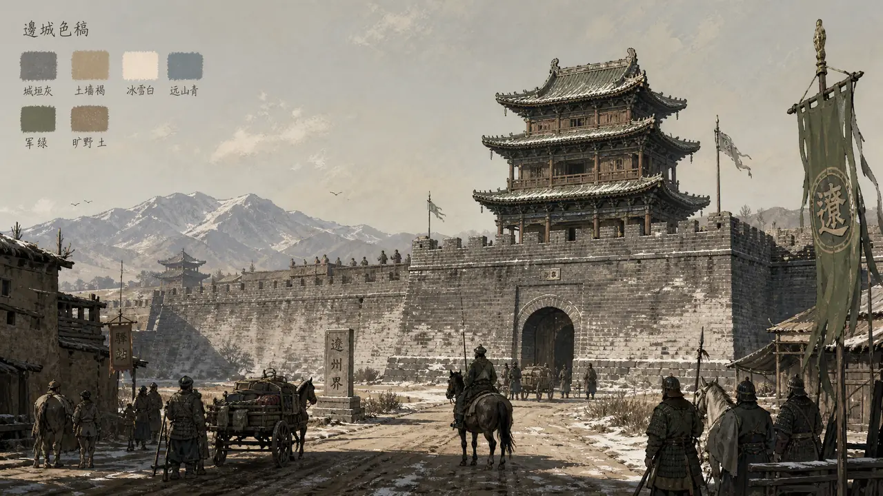 宣化ai绘画实测：把古城墙和清远楼喂给模型后我改了十几版提示词